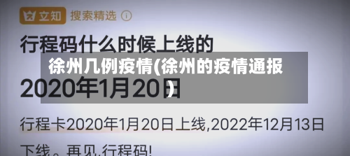 徐州几例疫情(徐州的疫情通报)