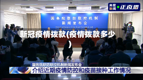 新冠疫情拨款(疫情拨款多少)-第2张图片