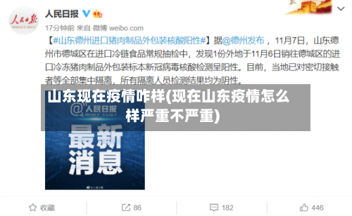 山东现在疫情咋样(现在山东疫情怎么样严重不严重)