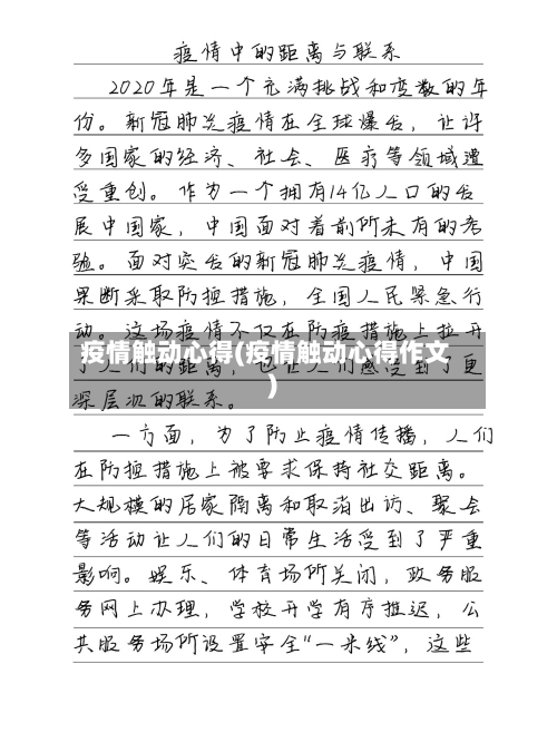 疫情触动心得(疫情触动心得作文)-第2张图片