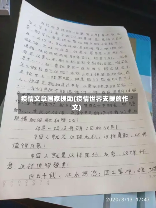 疫情文章国家援助(疫情世界支援的作文)-第3张图片